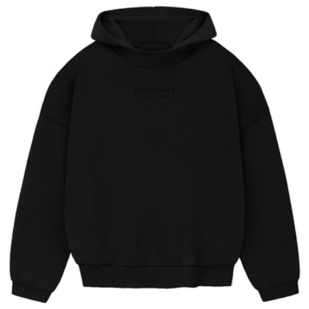 Fear of God Black Crewneck Sweatshirt with Hood